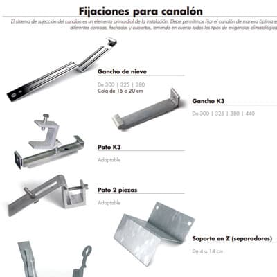 Productos y accesorios de canalones